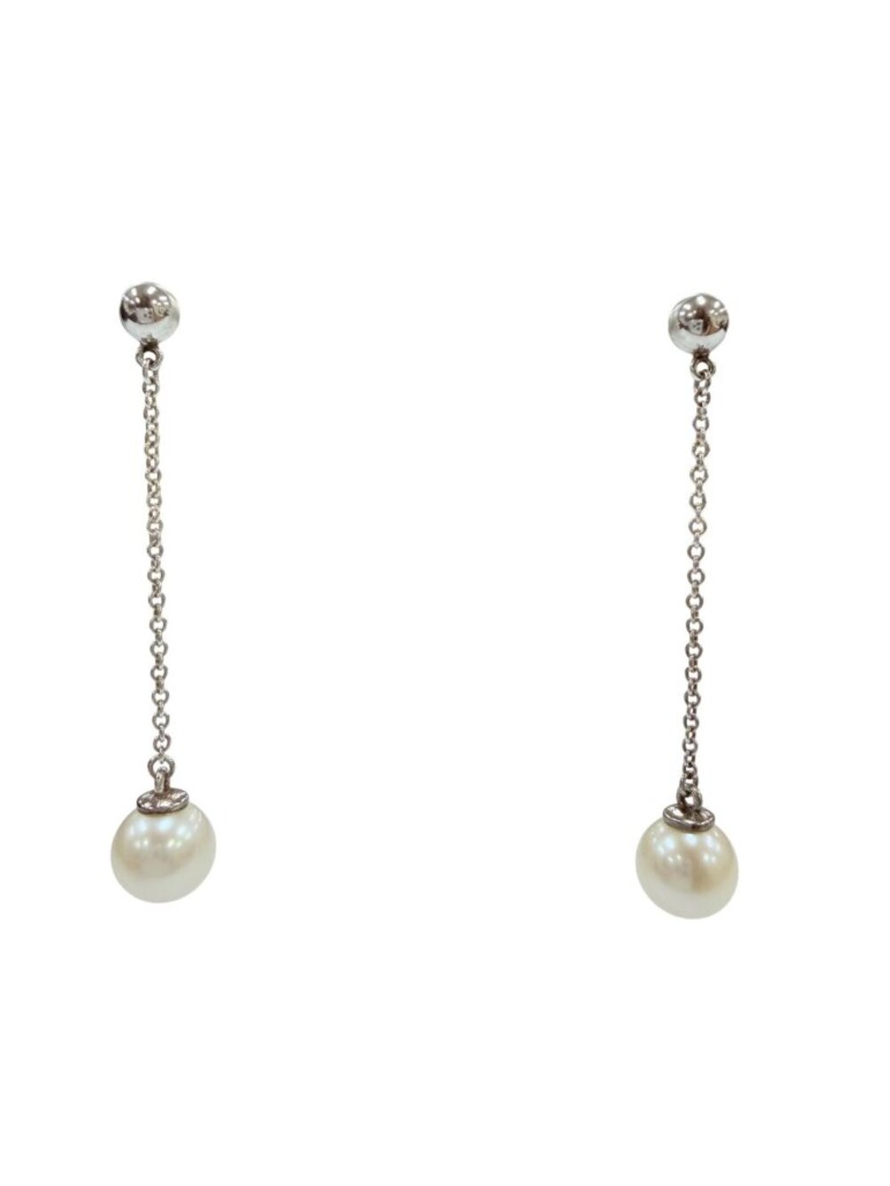 Tiffany & Co Ziegfeld Collection Earrings Pearl Silver